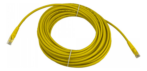 Linkmade 15mt Cat6 Amarillo Lszh Cable Patch Inyectado Multi