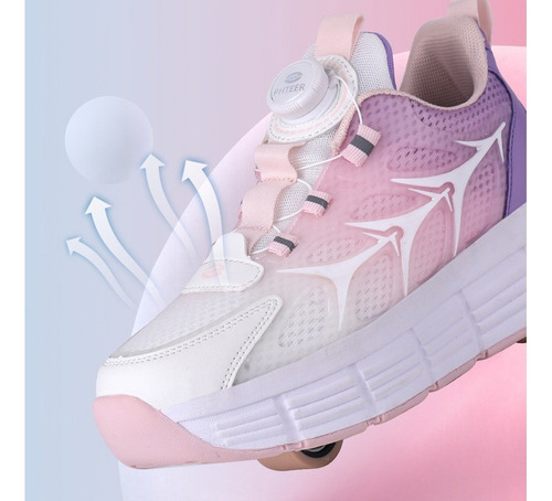 Patines Infantiles De 2 Ruedas Con Pomo De Rueda Extraíble