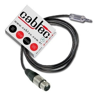 Cable Xlr Canon Hembra Miniplug Stereo Neutrik 1m Cabtec