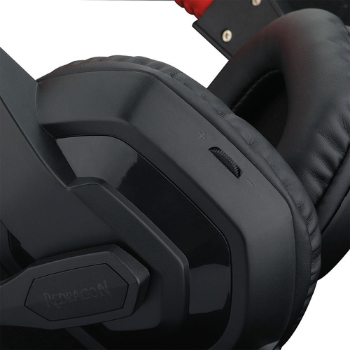 Auriculares gamer Redragon Ares H120 negro y rojo