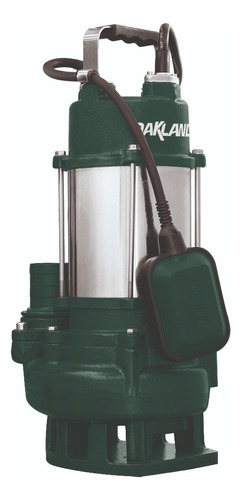 Oakland BA-1601 bomba sumergible achique 1hp agua sucia 17m color verde