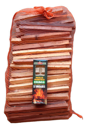 Leña. Kit De Encendido Bolsa Maderas + Caja X 12 Iniciafuego