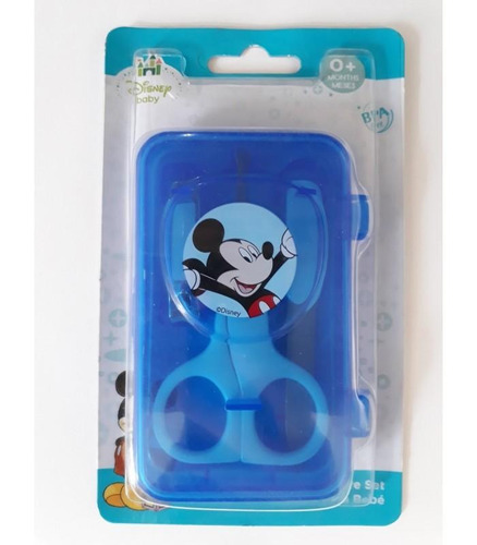 Juego De Manicura Para Bebé Mickey Azul