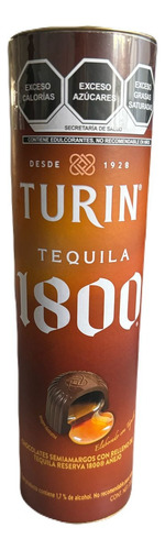 Chocolates Turin Tequila 1800 Tubo