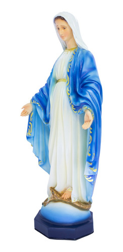 Imagem 9 de 10 de Escultura Imagem Nossa Senhora Das Graças - Colorida 30cm