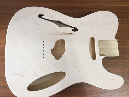 Corpo Guitarra Modelo Tele Thinline Maple