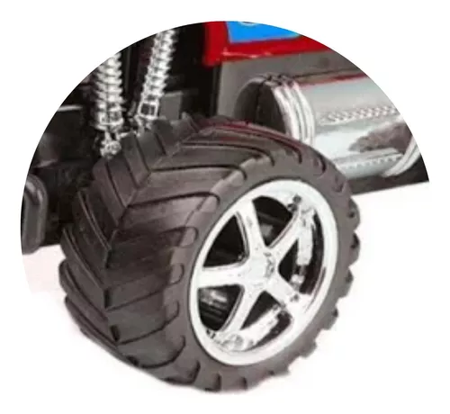 Carro Infantil De Controle Remoto Giant Four Wheeler Pickup Cor Azul