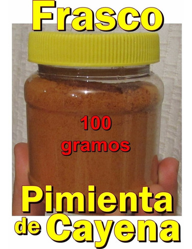 Tarro De Pimienta De Cayena Cayene 100 Gr Aji Chile Pimiento