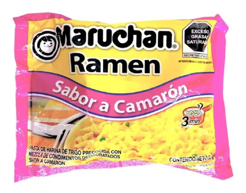 Maruchan Ramen Sabor Camarón 85 Gr Sopa Instantánea 1pza