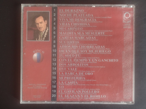 Cd Pedro Infante 60 Rancheras Inmortales Disco 1 Y 3 (Usado)