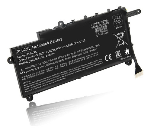 Bateria Pl02xl  Hp Pavilion 11-n X360 11-n010dx 751875-001 7