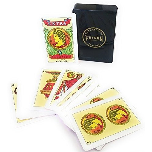 Jugando A Cartas, Barajas Españolas, Color Rojo, Color Rojo