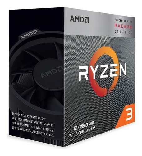Procesador Amd Ryzen 3 3200g 3.6ghz Caja 4mb (yd3200c5fhbox)