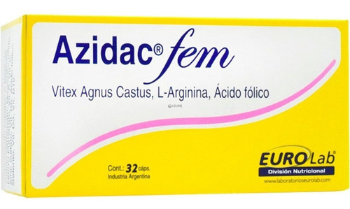 Azidac Fem Regula Ciclo Menstrual Eurolab Caja X 32 Caps