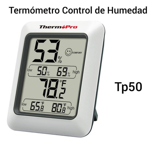 Termometro Thermopro Con Control De Humedad Termohigrometro