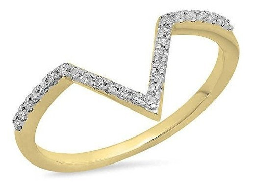 Dazzlingrock Colección 0,15 Quilates (ctw) 14k Redondo Blanc