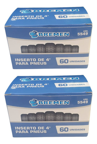 Kit 2 Refil Tipo Macarrao Carro 6mm Bremen Cx C/ 60 Unidades