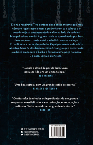 O triturador, de Leonard, Niall. Editorial Editora Bertrand Brasil Ltda., capa mole em português, 2017