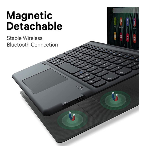 L Case, Teclado Iluminado Por Toque, Mouse Para iPad 10