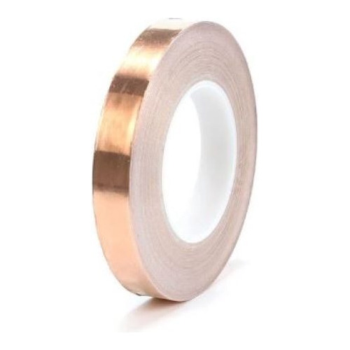 Rollo Cinta Cobre/aluminio 20mm*0,1mm 1 Lado 50m