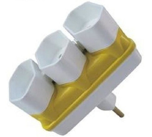Imagem 1 de 1 de Adaptador Elétrico Benjamin 3 Saidas 50 Pçs Colorido P3