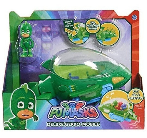 Pj Masks Deluxe Gekko-mobile Luz Y Sonido/casa De Juguetes