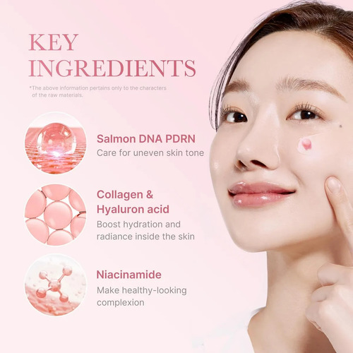 Medicube salmon dna pdrn crema de cápsula de colágeno rosa todo tipo de piel día noche