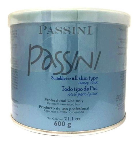 Imagen 1 de 1 de Crema Depilatoria Passini Miel Todo Tipo De Piel 600gr Lm