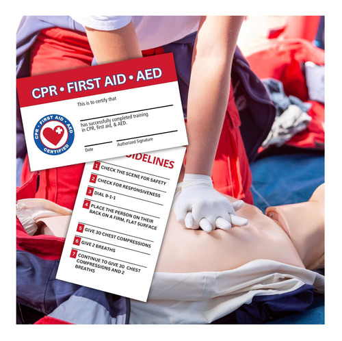 Lashicorn Cpr Y Tarjetas De Certificación Aed De Primeros |