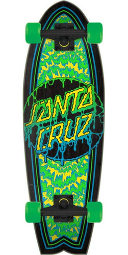 Santa Cruz Skateboard Cruiser Toxic Dot Cruzer Shark 8.8 X .