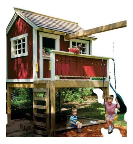 Projeto Casa De Boneca Suspensa Infantil Com Playground
