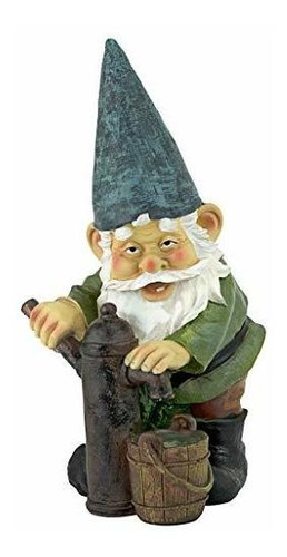 Design Toscano Garden Gnome Statue Bomba De Agua Pete Garden