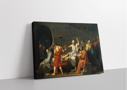 Cuadro Decorativo Canvas 50x40 Cm - La Muerte De Socrates 