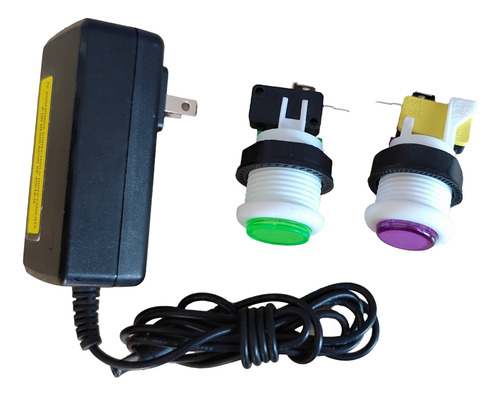 Kit Timer Xbox Xbox 360, Fuente 12v, 2 Botones Y 2 Micros