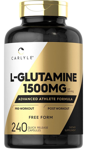 L-glutamina 1500 Mg 240 Capsulas 