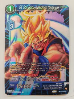 ghost rare foil Dragon Ball Super Tcg Ss Son Goku, Awakened Bt18-033 R Foil