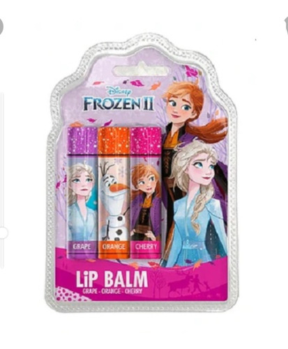 Lip Balm Bálsamo Labial Para Niñas 3 Unidades Frozen