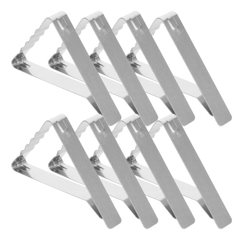 Mantel Triangular De Acero Inoxidable Con Clips Para Mantel,