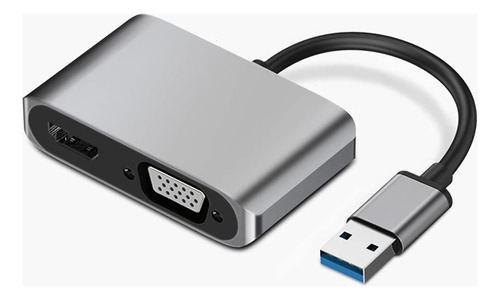 Adaptador Vga Usb 3.0 Hdmi Para 4k Hd Multi-display 2 1