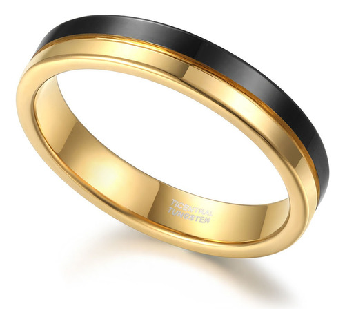 Anillo De Acero De Tungsteno Fino Para Hombre Y Mujer