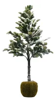 Comprar Arbol De Navidad Pino Nevado Con Piñas Base Navidad Fiestas