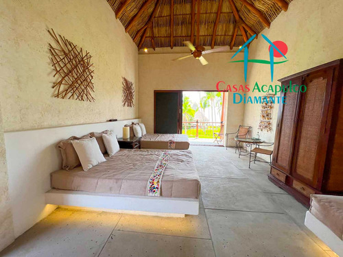 Cad Casa Los Cocoteros. Playa Privada A La Laguna De Tres Palos. 2 Albercas Privadas. Cocina Industrial