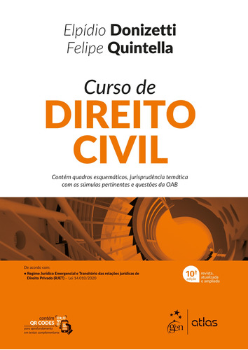 Curso de Direito Civil, de Donizetti, Elpídio. Editora Atlas Ltda., capa mole em português, 2021