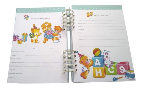 Imagem 5 de 6 de Álbum Fotos Livro Diário Bebê Personalizado Dinossauros