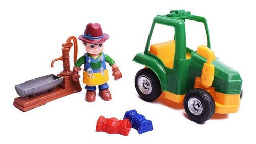 Muñeco Granjero Con Tractor Y Accesorios Para La Granja