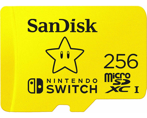 Memoria Sandisk Para Nintendo Switch Microsdxc  De 256gb