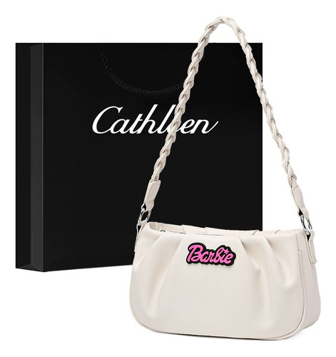 Bolsa Bandolera Cuadrada Con Cadena De Letras De Barbie Para