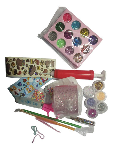 Kit De Cinta Nanogel Para Burbujas Caseras. Glitter Y Acceso