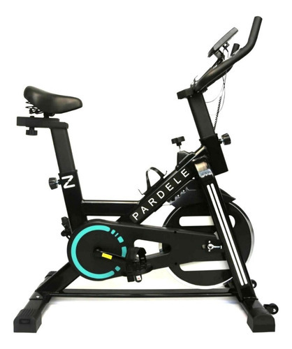 Bicicleta Fija Spinning Estatica Eléctrica Ejercicio Pro Gym Color Negro