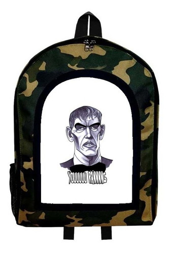 Mochila Camuflada Los Locos Adams Addams Modelo 20